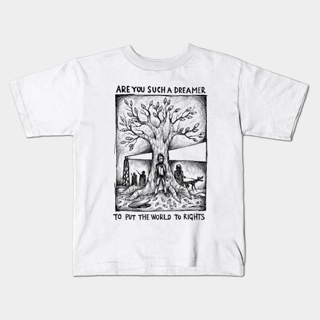 Are you such a dreamer? - 2+2=5 - illustrated lyrics Kids T-Shirt by bangart